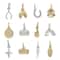 12 Packs: 12 ct. (144 total) Silver & Gold Lucky Mix Charms by Bead Landing™